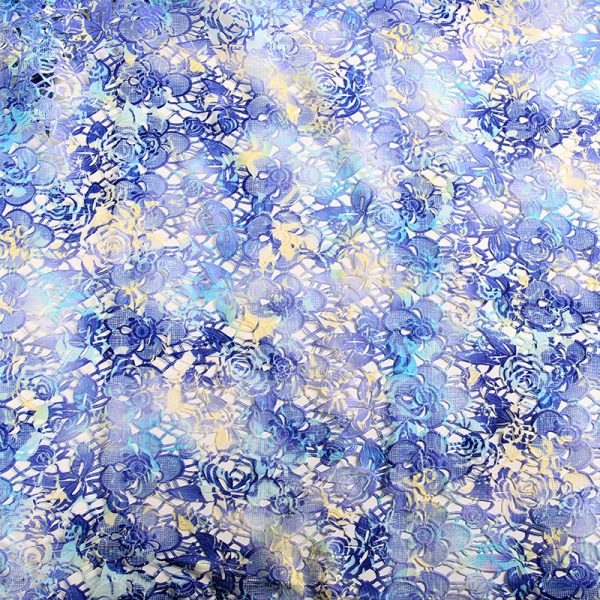 Valentino fashion show water-soluble printed designer guipure lace fabric