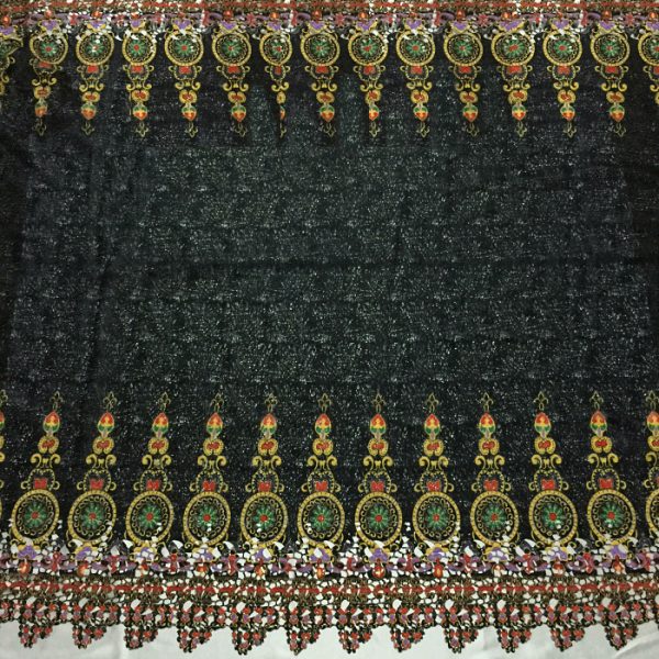 Valentino fashion show water-soluble printed designer guipure lace fabric