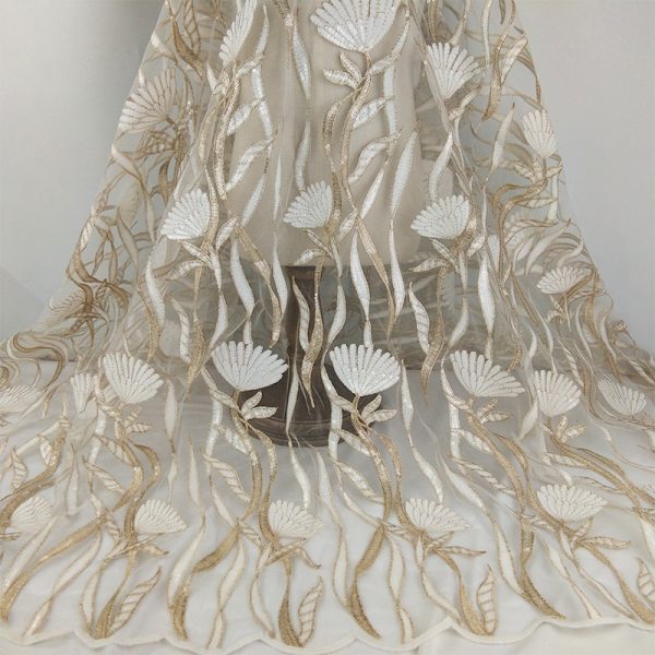 Mesh Sequin Embroidery Dress Lace Fabric