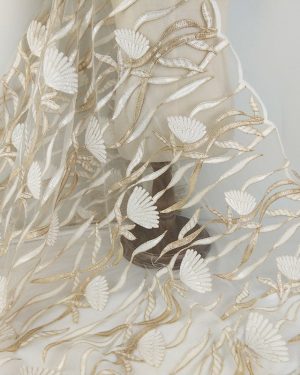 Mesh Sequin Embroidery Dress Lace Fabric