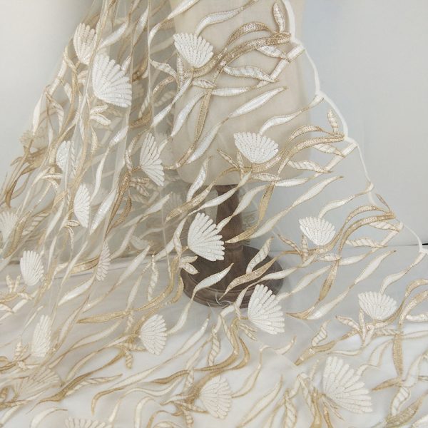 Mesh Sequin Embroidery Dress Lace Fabric