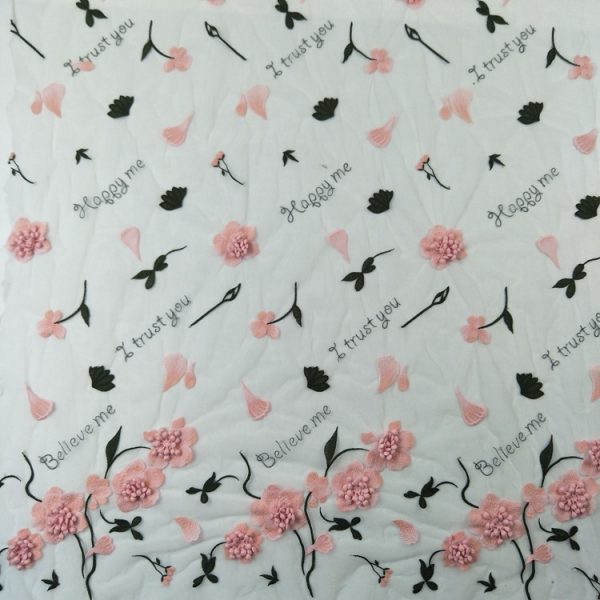 3d floral embroidery french lace fabrics