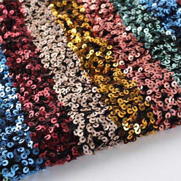 Turkey Party Dress Embroidery Mesh Sequin Fabric