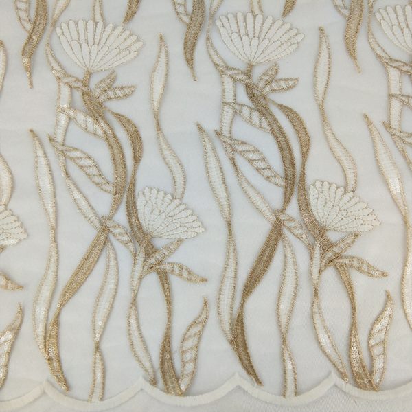 Mesh Sequin Embroidery Dress Lace Fabric