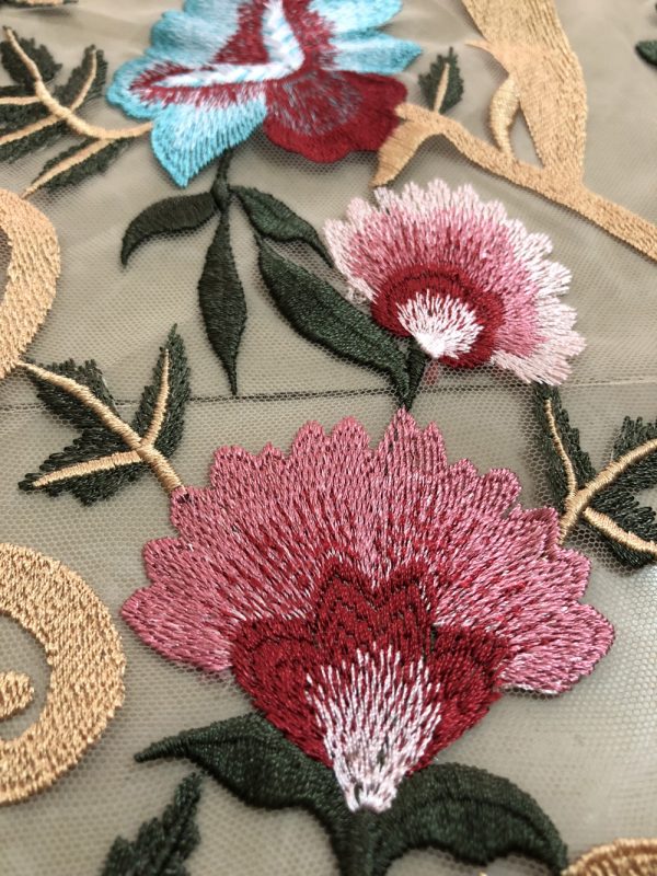 High-End Embroidery Haute Designer Lace Dress Fabric