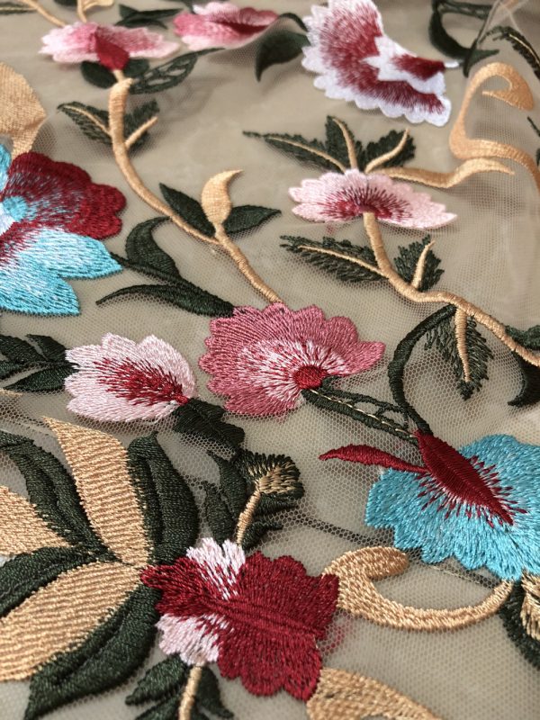 High-End Embroidery Haute Designer Lace Dress Fabric