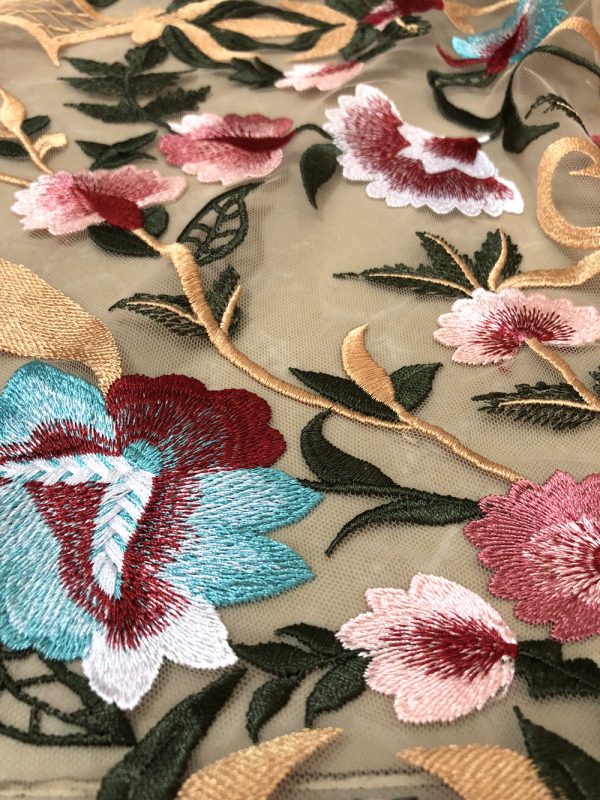 High-End Embroidery Haute Designer Lace Dress Fabric