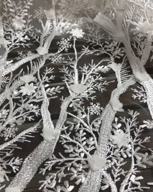 3d Floral Embroidery Haute Lace Dress Fabric