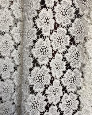 Rose Floral Haute Water-soluble Designer Guipure lace Fabric