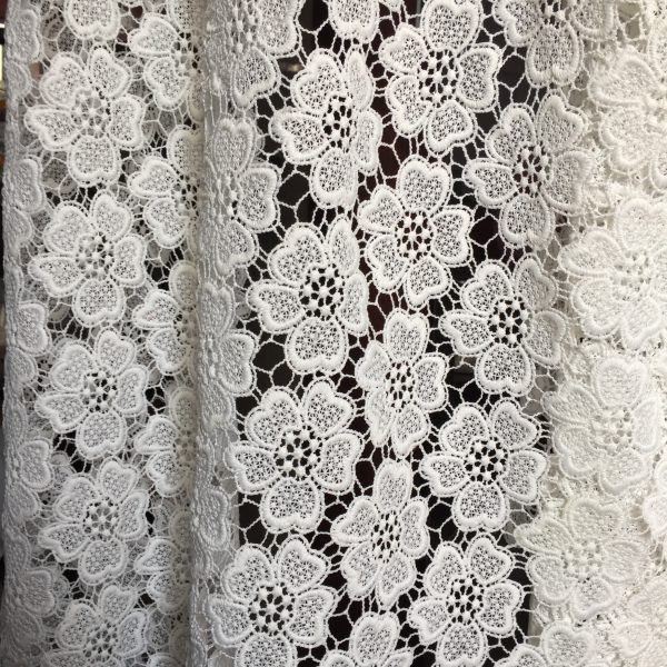 Rose Floral Haute Water-soluble Designer Guipure lace Fabric