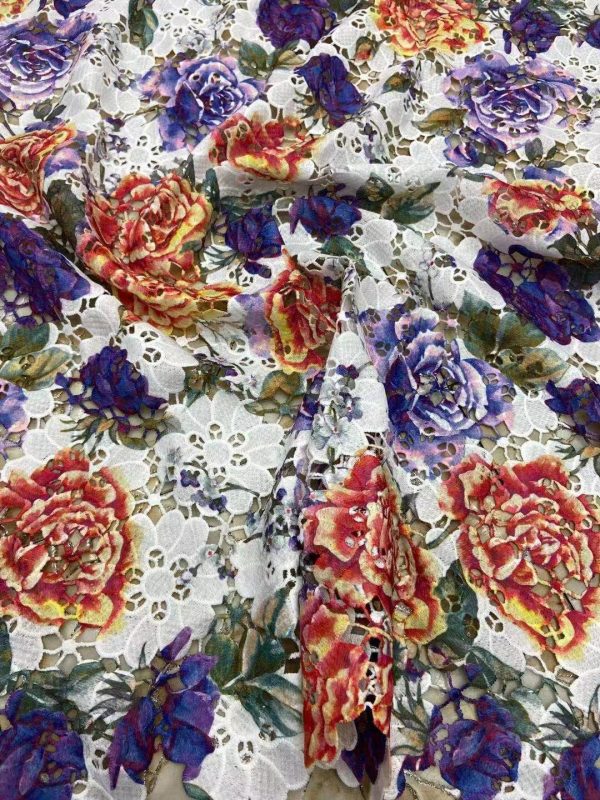Printing Water Soluble Embroidery Fabric