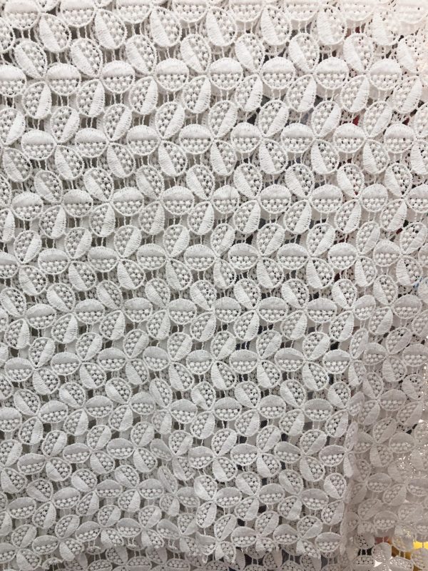 Chemical lace Water soluble embroidery Fabric