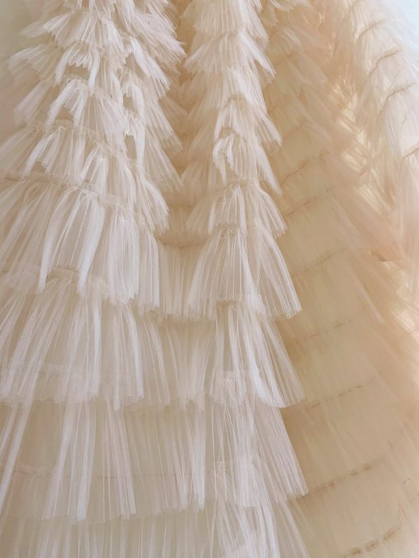 Tulle Ruffle Dress Fabric