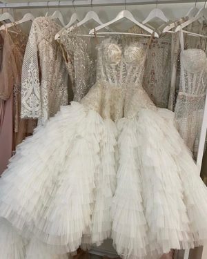 Tulle Ruffle Dress Fabric