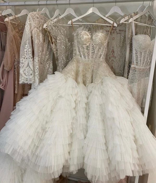 Tulle Ruffle Dress Fabric