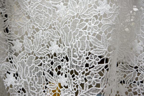 White Flower Chemical Water Soluble Fabric