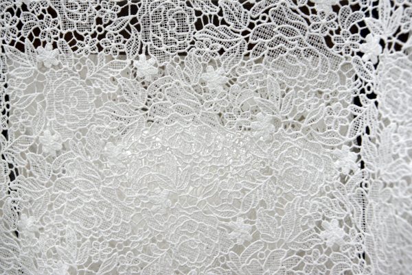White Flower Chemical Water Soluble Fabric