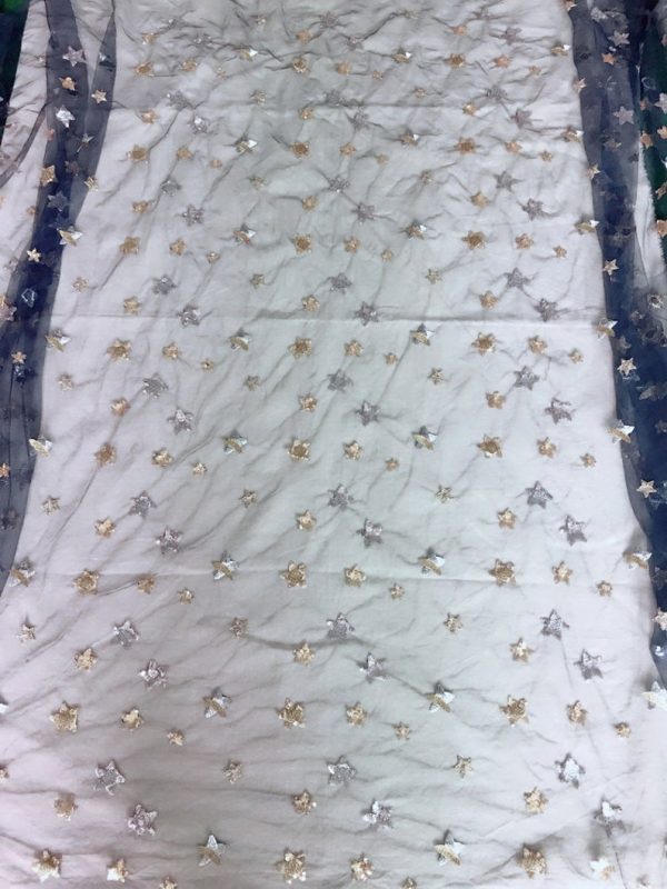 Beautiful Stars Lace Fabric Sequins Fabric