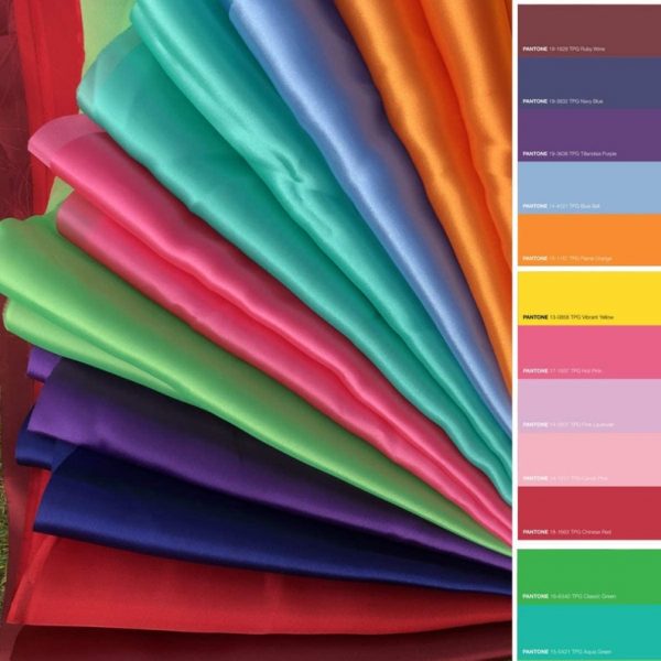 Quality Satin Silk Crepe Fabric Stretch Polyester Fabric