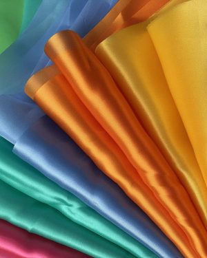 Quality Satin Silk Crepe Fabric Stretch Polyester Fabric