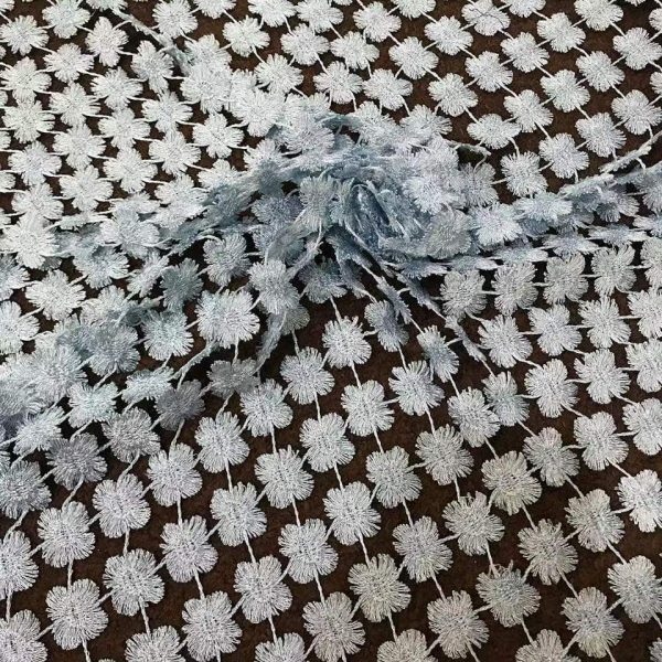 crocheted lace Fabric