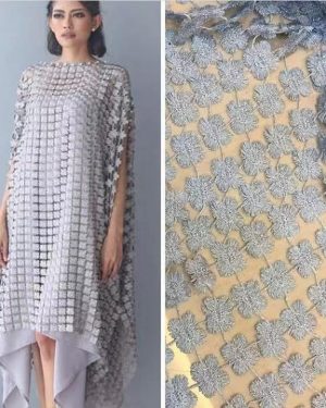 crocheted lace Fabric