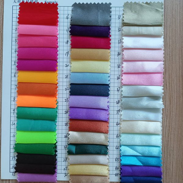 High Quality Satin Silk Crepe Fabric Stretch Polyester Fabric