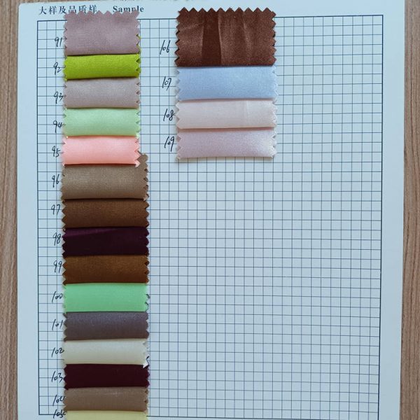 High Quality Satin Silk Crepe Fabric Stretch Polyester Fabric
