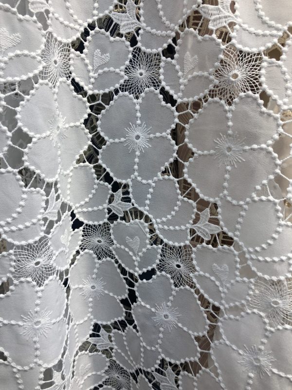 Crêpe De Chine Embroidery Fabric