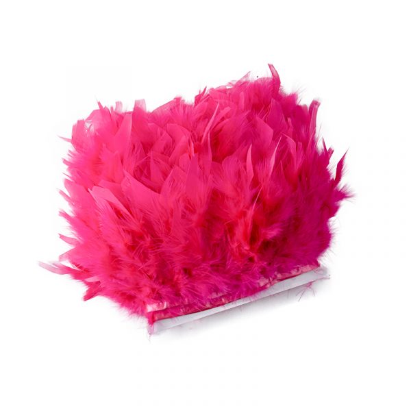 West Red Natural Turkey Feathers Trim