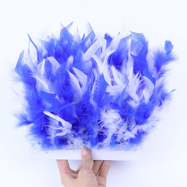 white royal Fancy Turkey feather Fringe