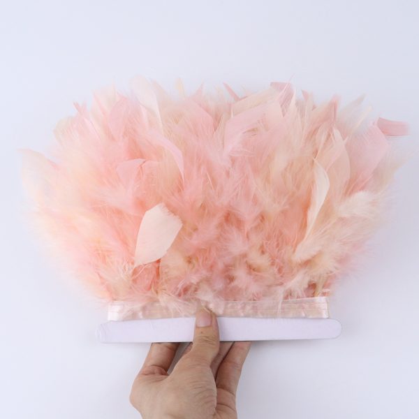 peach Fancy Turkey feather Fringe