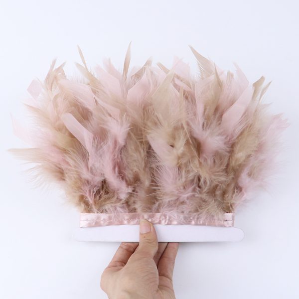 Rose Fancy Turkey feather Fringe