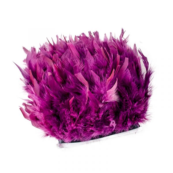 Sauce purple Natural Turkey Feathers Trim