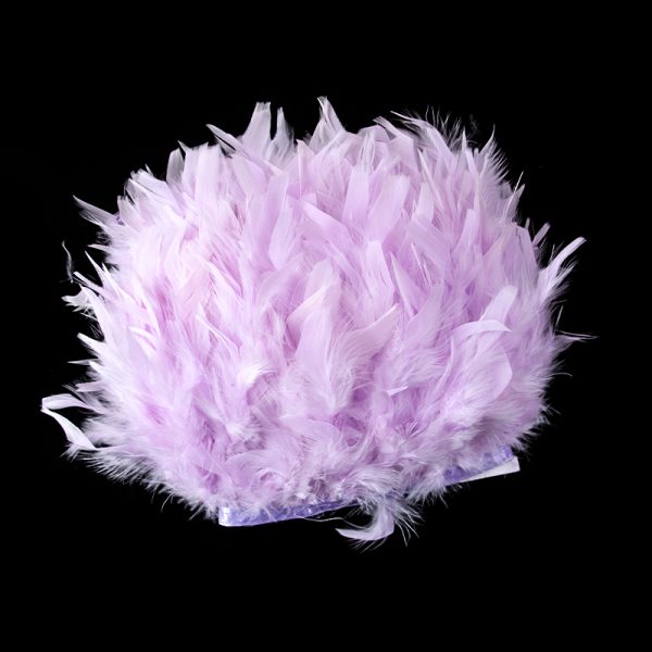 Light purple Natural Turkey Feathers Trim