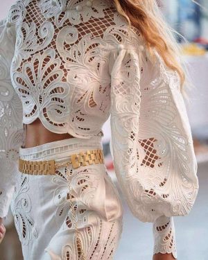 Crêpe De Chine Embroidery Fabric