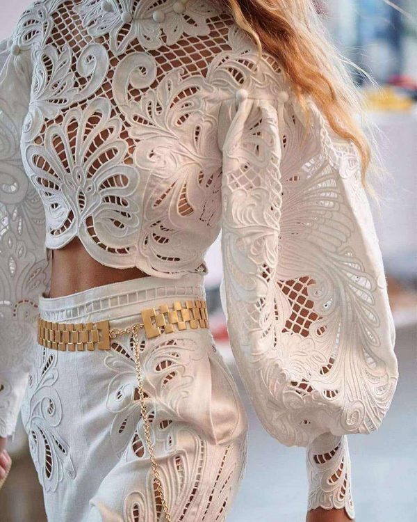 Crêpe De Chine Embroidery Fabric