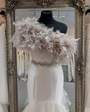 Natural Turkey Feathers Trim