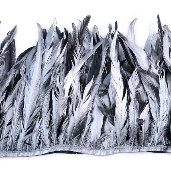10-12" Gold/Silver Rooster Tail Feathers Trims Fringe