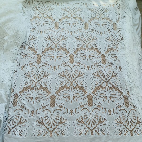 Crêpe De Chine Embroidery Fabric