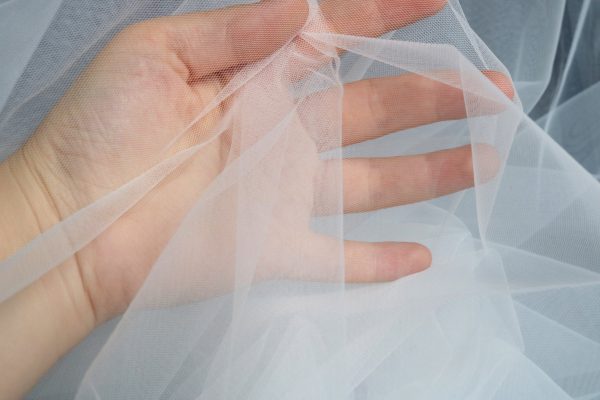 Soft Ivory Bridal Couture Tulle Veiling Mesh Tulle Fabric 3m Wide