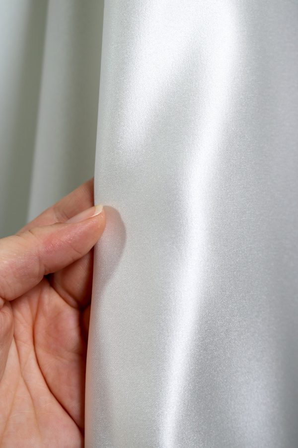 High Quality Ivory Satin Fabric