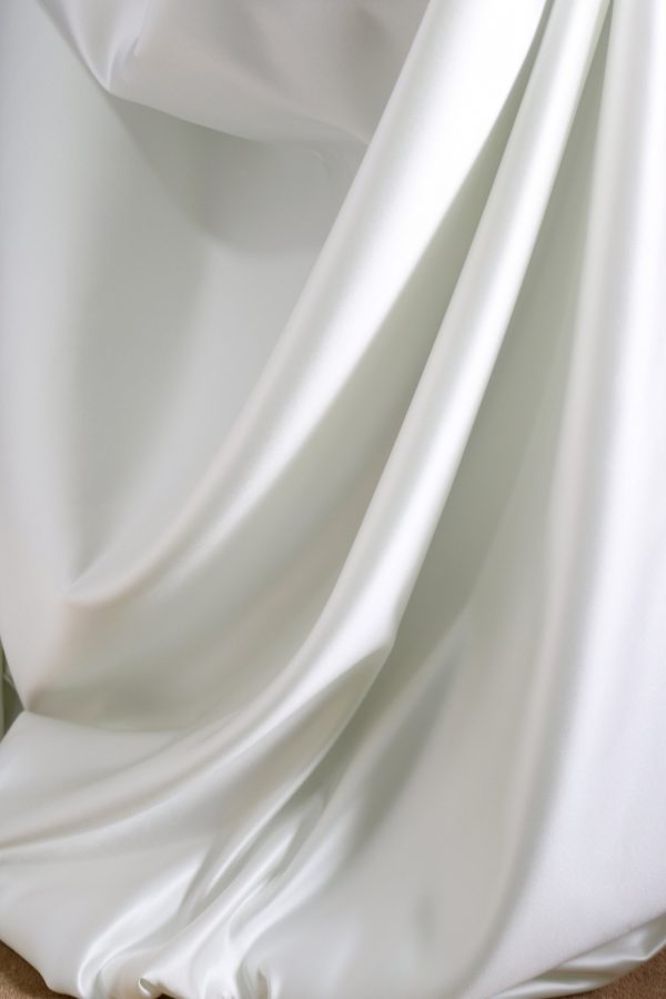 High Quality Ivory Satin Fabric