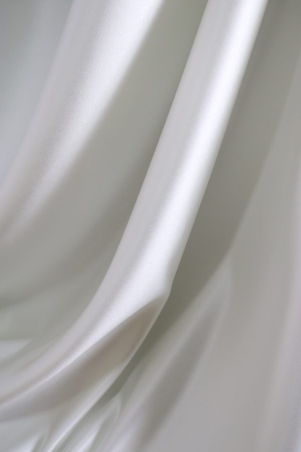 High Quality Ivory Satin Fabric