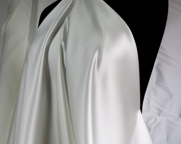 High Quality Ivory Satin Fabric