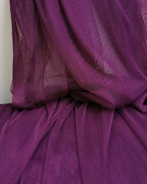 Soft Magenta Tulle Mesh Fabric