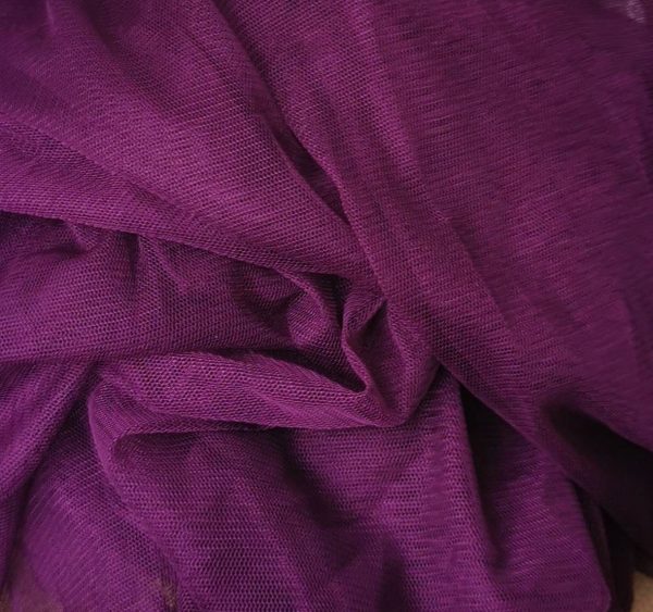 Soft Magenta Tulle Mesh Fabric