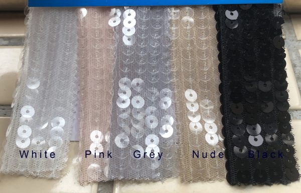 Fashion Week Nude Sequin Glitter See-through Clothes Fabric