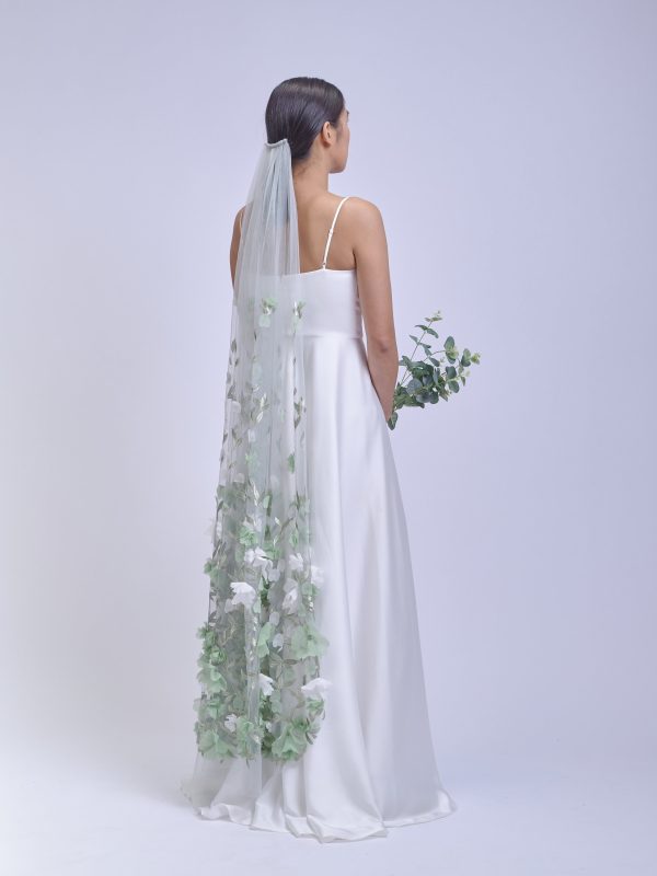 3d Green Floral Soft Tulle lace Embroidery Dress lace fabric,Haute Couture 3d applique Fashion lace Fabric