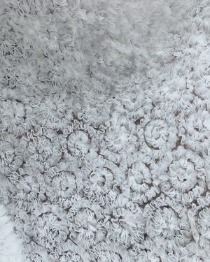 Tie Dye Style Offwhite Puffy Ruffle Fabric Tulle Net Ruffle Cake Dress lace fabric